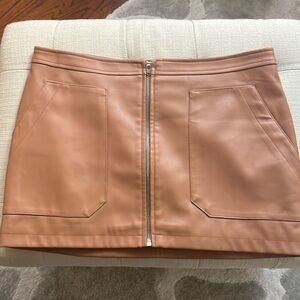 Free People leather skirt size 10 EUC